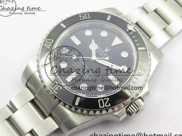 SS SA3130 Bracelet Submariner 114060 Noob Ceramic 904L 1:1 Black Case Best Edition No and Date V10 0209